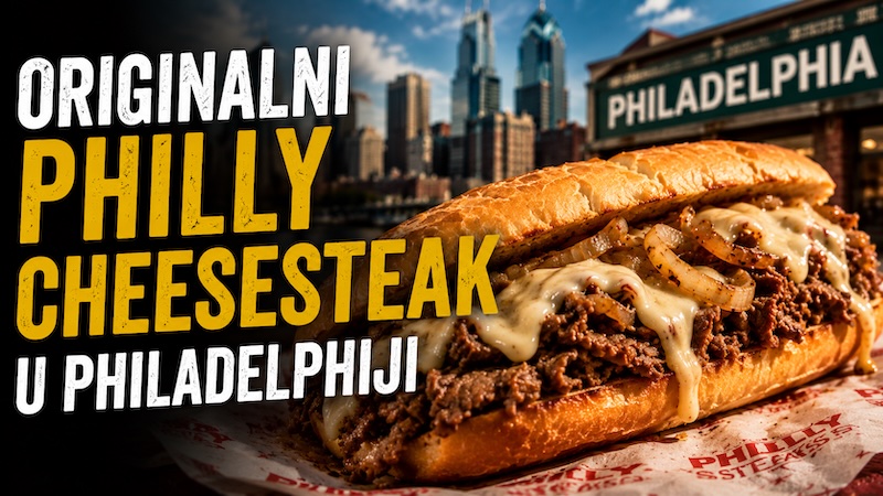 Napokon i originalni 'Philly Cheesesteak' u Philadelphiji! 2 philly cheesesteak