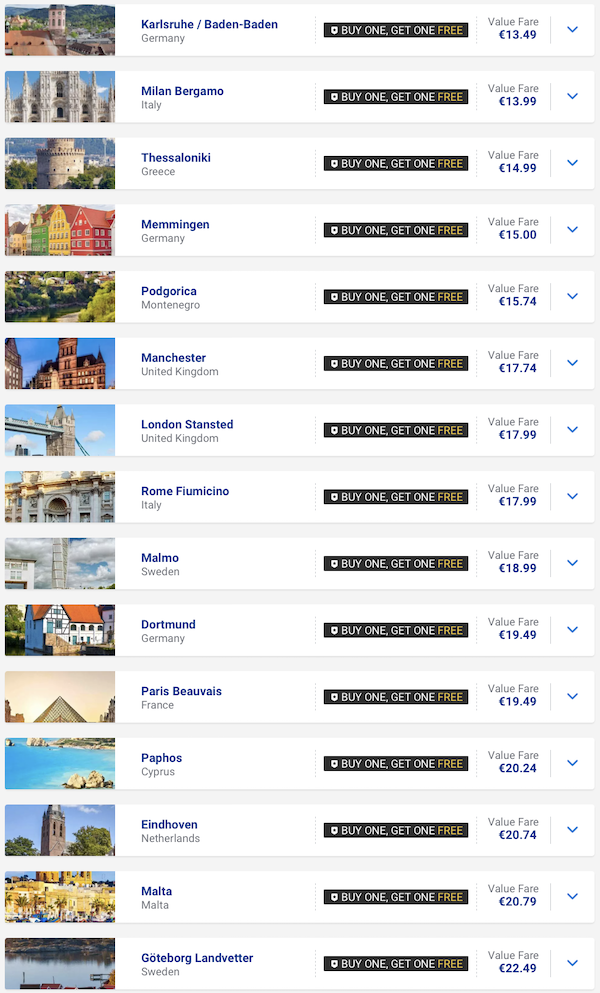 ryanair akcija 2022 prva druga besplatna