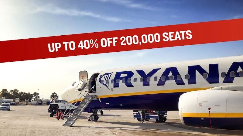 Ryanair akcija 40 posto