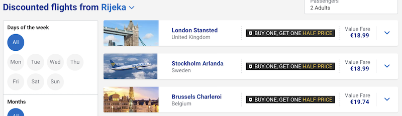 rijeka flights