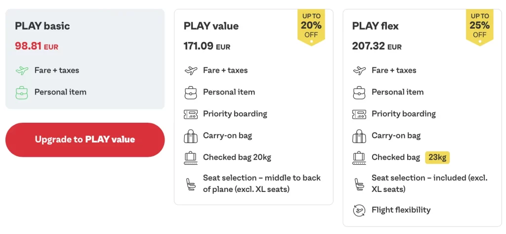 play aviokompanija basic flex