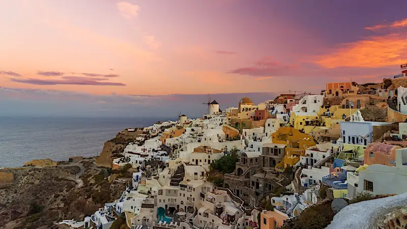 oia zalazak sunca santorini grcka