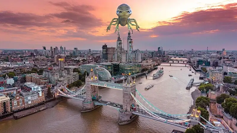 alien iznad londona
