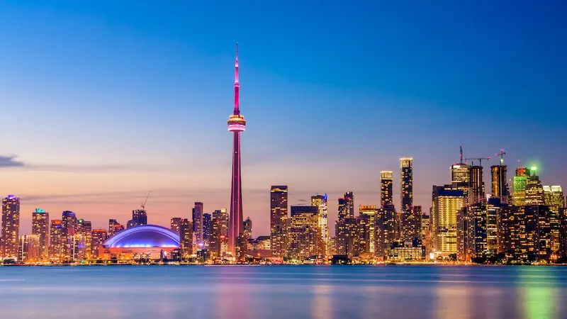 toronto kanada cn tower neboderi