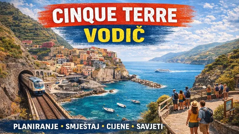 Cinque Terre – pogled na šarena sela uz more i litice Ligurske obale