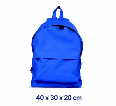 Ryanair ruksak dimenzije 40 × 30 × 20 cm – besplatna ručna prtljaga koja mora stati ispod sjedala
