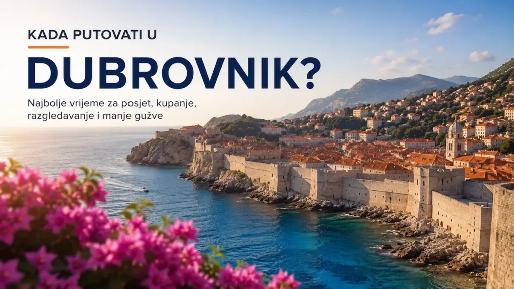 Kada putovati u Dubrovnik? Najbolje vrijeme za posjet, kupanje, razgledavanje i manje gužve 4 Pogled na dubrovačke zidine i Stari grad - kada je najbolje putovati u Dubrovnik