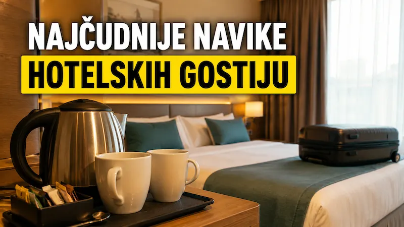 Najčudnije navike hotelskih gostiju: što rade u sobama i što biste trebali izbjegavati 1 Hotelska soba s kuhalom za vodu i šalicama – članak o najčudnijim navikama hotelskih gostiju