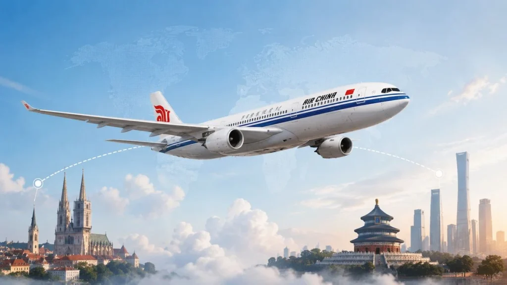 Air China Airbus A330-200 na novoj liniji iz Zagreba za Peking