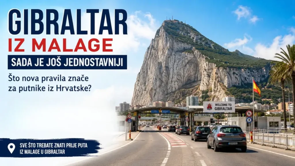 Pogled na Gibraltar i stijenu nakon novih pravila na granici sa Španjolskom