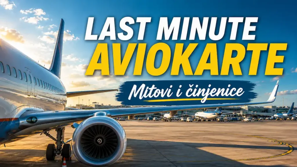 Last minute aviokarte: kako pronaći povoljan let u zadnji čas 1 Putnički avion na aerodromu kao ilustracija last minute aviokarata