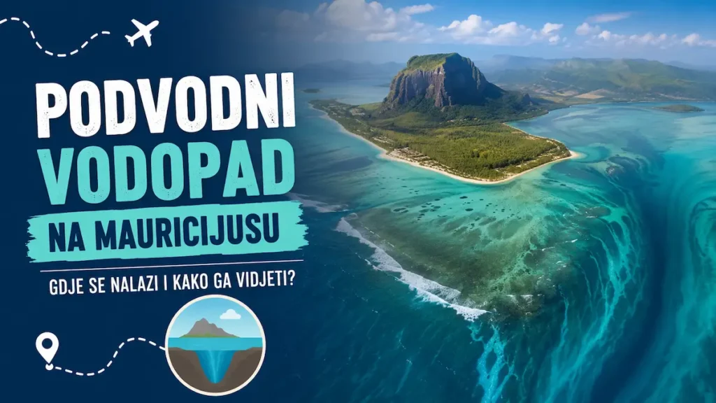 Podvodni vodopad na Mauricijusu: gdje se nalazi i kako ga vidjeti? 10 Podvodni vodopad na Mauricijusu kod Le Mornea prikazan iz zraka
