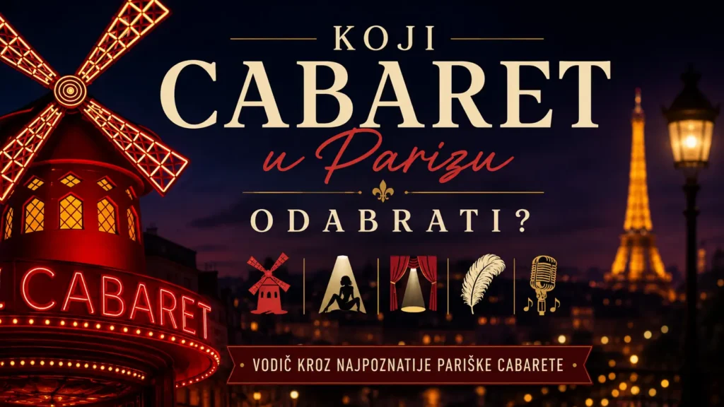 Kabareti u Parizu: koji odabrati, koliko koštaju i što očekivati? 27 Cabaret u Parizu s motivima Moulin Rougea, pozornice i Eiffelova tornja