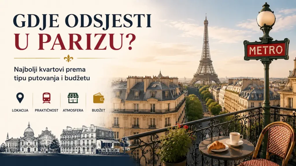 Gdje odsjesti u Parizu? Najbolji kvartovi i hoteli za svaki tip putnika 12 Gdje odsjesti u Parizu – vodič kroz najbolje kvartove prema lokaciji i budžetu