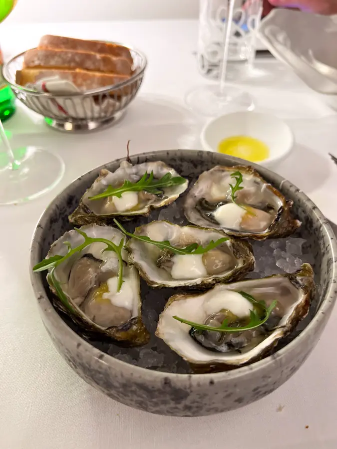 Kamenice u Bib Gourmand restoranu u La Speziji