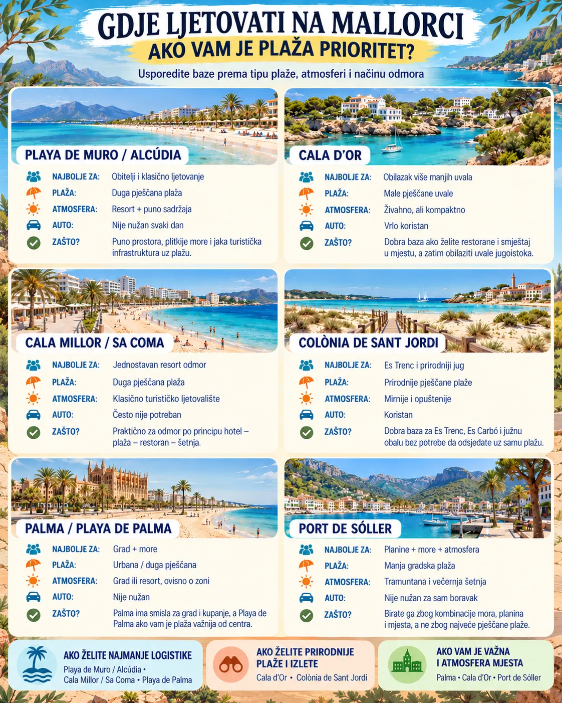 Gdje ljetovati na Mallorci ako vam je plaža prioritet